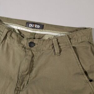 DU/ER Cargo Pants Mens 32x30 Olive Green Performance Articulated MPTH1006